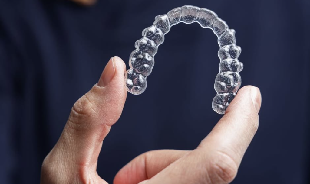 imagen de como es el aparato invisalign